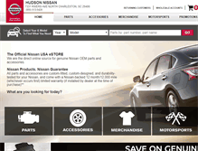 Tablet Screenshot of hudsonscnissanparts.com